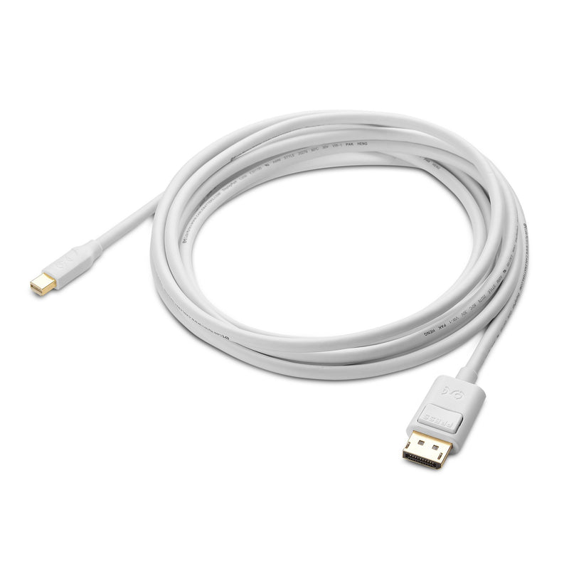 Cable Matters 4K Mini DisplayPort to DisplayPort Cable (DisplayPort to Mini DisplayPort) in White 10 Feet - 4K 60Hz, 2K 144Hz Monitor Support