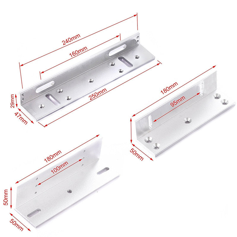 Z & L Holder Stand Bracket Clamp Support for 600lbs/280KG Holding Force Electric Magnetic Lock