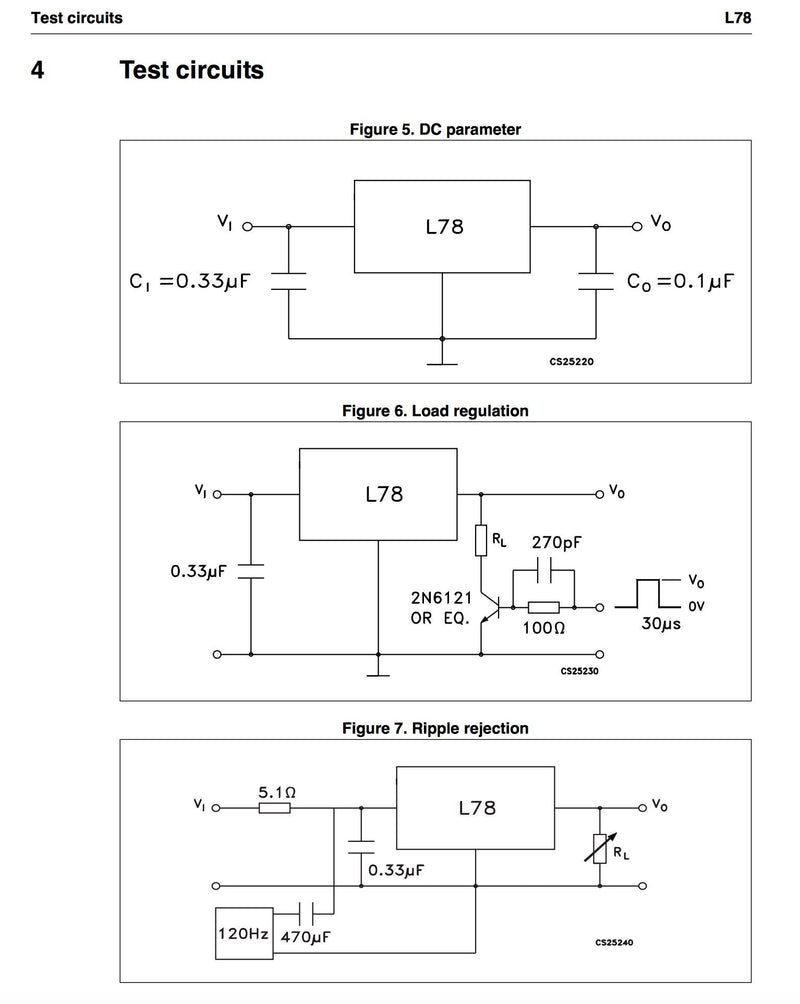 L7805CV L7805 Positive Voltage Regulator Output 5v TO-220 Package, 20 Pieces
