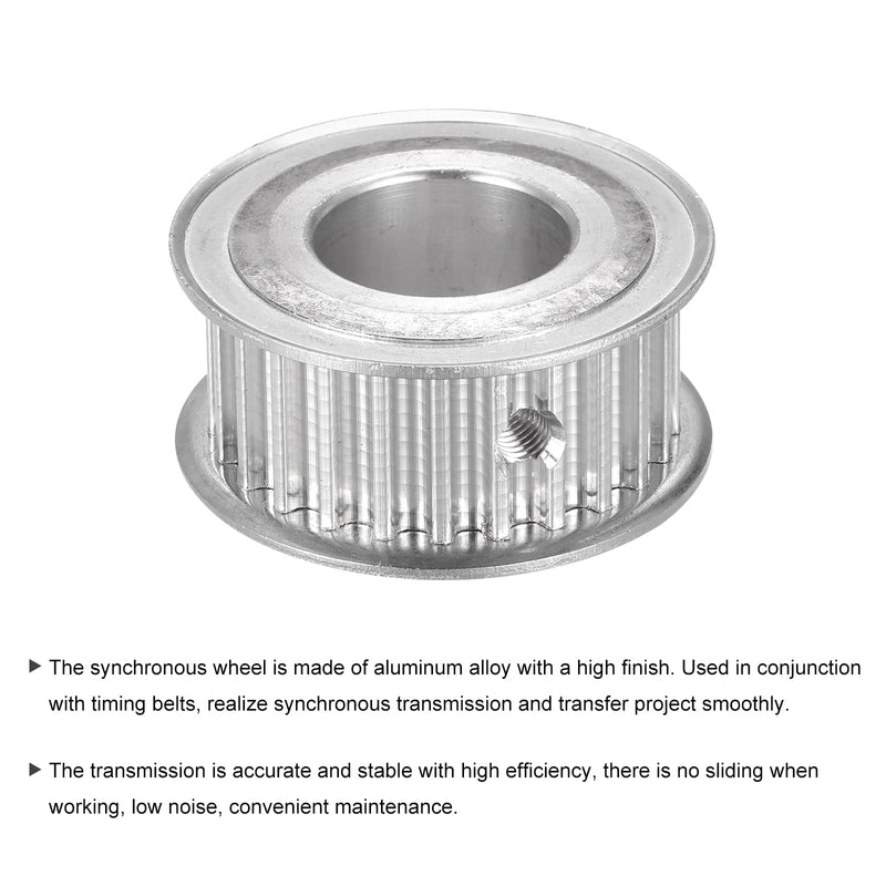 MECCANIXITY 5M 25Teeth Timing Pulley Synchronous Wheel Timing Belt Drive Without Step 5mm Pitch 22mm Bore for Belt, 3D Printer, CNC