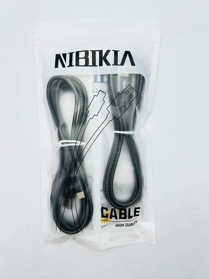 USB C cable, [2 pieces 2M] Nylon Fast Charge quick charging cable Type C charging cable for Samsung Galaxy S22 S21 S20 S10 A13 A14 A21 A40 A53 A54, Google Pixel, Motorolo, Nokia, Xiaomi Redmi gray