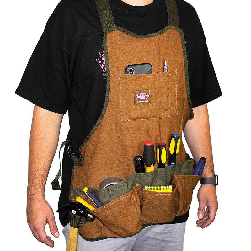 Bucket Boss Duckwear SuperBib Work Apron in Brown, 80200