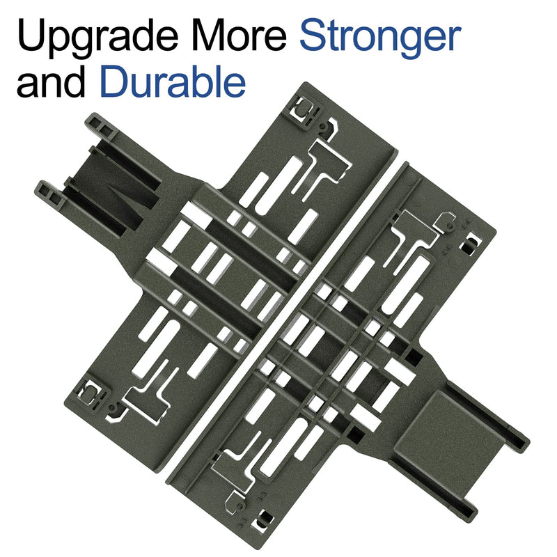 Upgraded 8 Packs Polymer Material W10546503 Upper Rack Adjuster & W10195840 Dishwasher Top Rack Adjuster & W10195839 Rack Adjuster & W10250160 Arm Clip-Lock& Fit Replacement for 665 Dishwasher