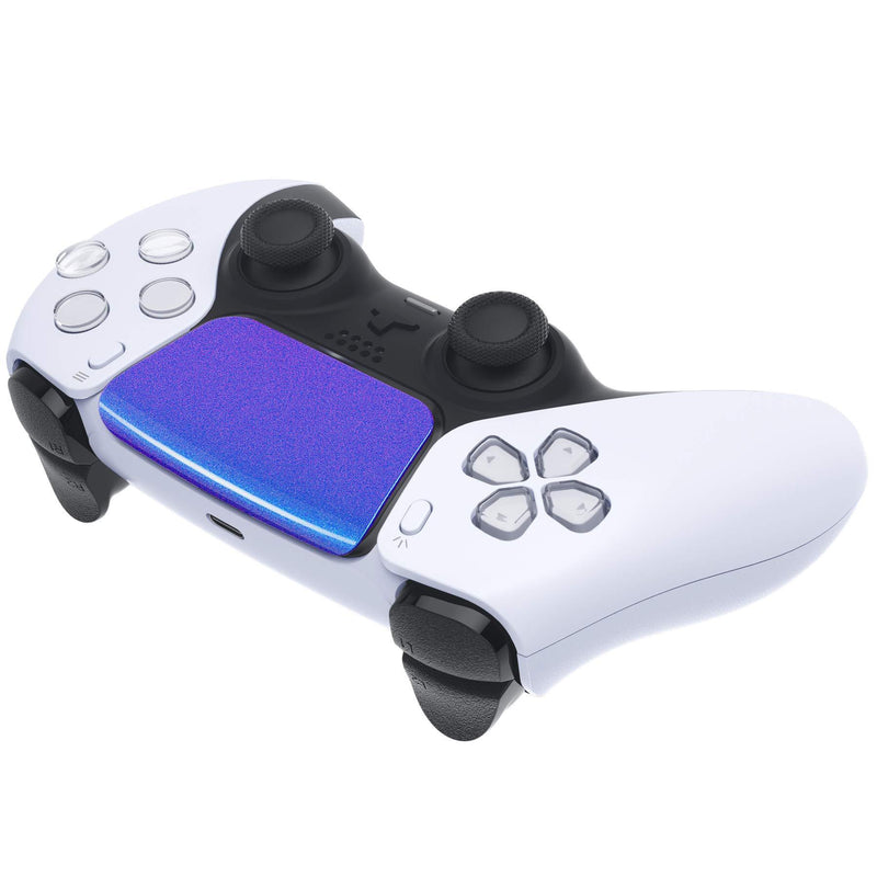 eXtremeRate Chameleon Purple Blue Replacement Touchpad Cover for PS5 Controller, Custom Part Touch Pad with Tool for PS5 Controller - Controller NOT Included