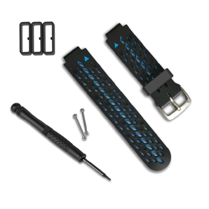 6-Pack Fastener Rings Compatible with Garmin Forerunner 35/235, for Forerunner 945/935 Band Keeper, Silicone Replacement Watch Band Loop/Holder/Retainer