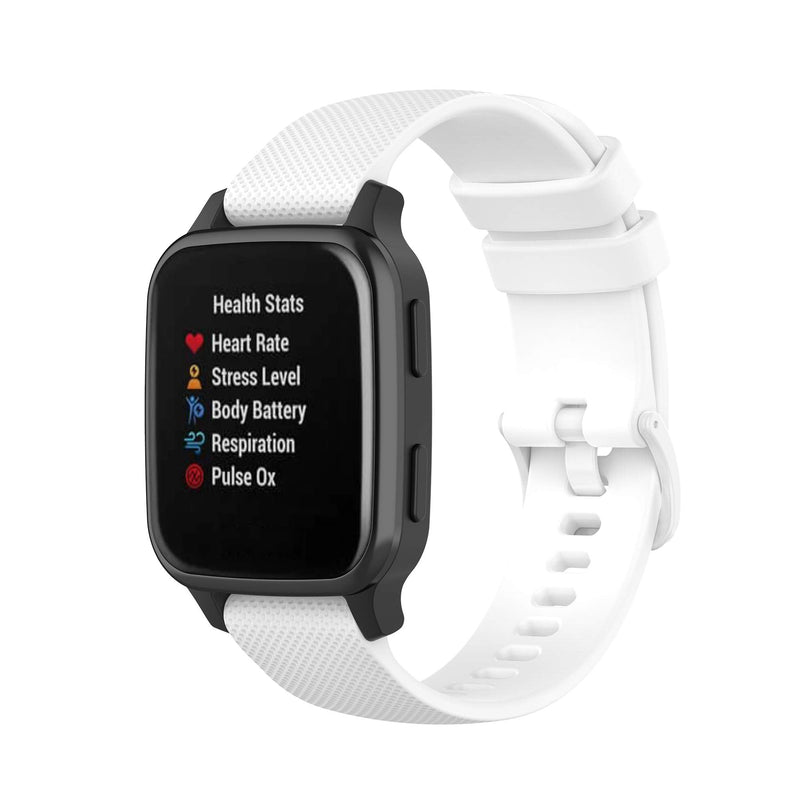 TenCloud 6-Pack Bands Compatible with Garmin Venu 2 Plus Venu SQ 20mm Wrist Strap Quick Release Waterproof Soft Silicone Band for Venu Sq Music Smartwatch