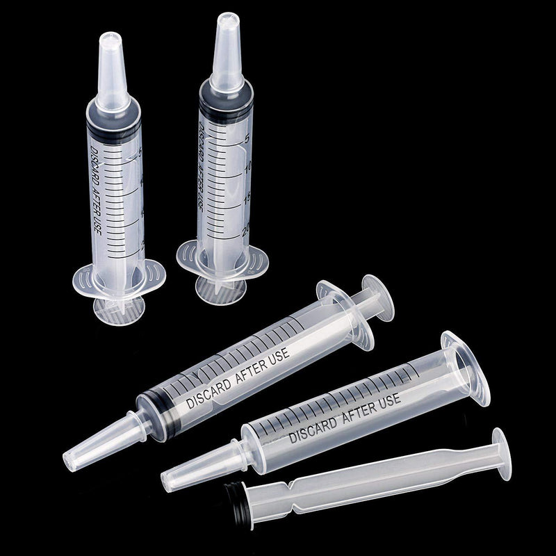 Frienda 4 Pack Large Plastic Syringe for Scientific Labs and Dispensing Multiple Uses Measuring Syringe Tools (20 ml) 20 ml