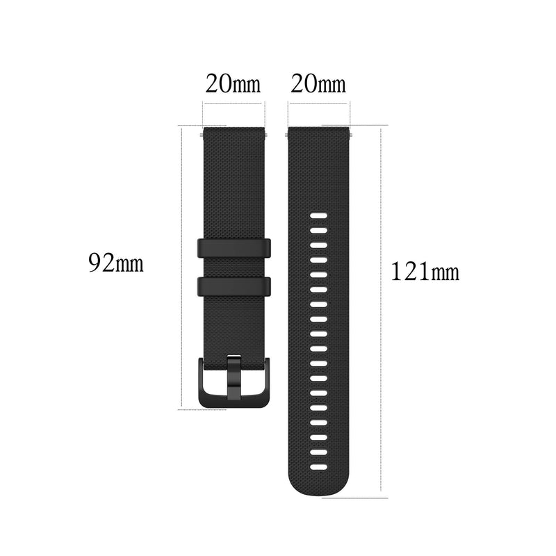 Bands Compatible with Garmin Venu/Venu Sq/Venu Sq Music Band Silicone Quick Release Straps 20MM Replacement Wristband (Multicolor10-Pack) Multicolor10-Pack