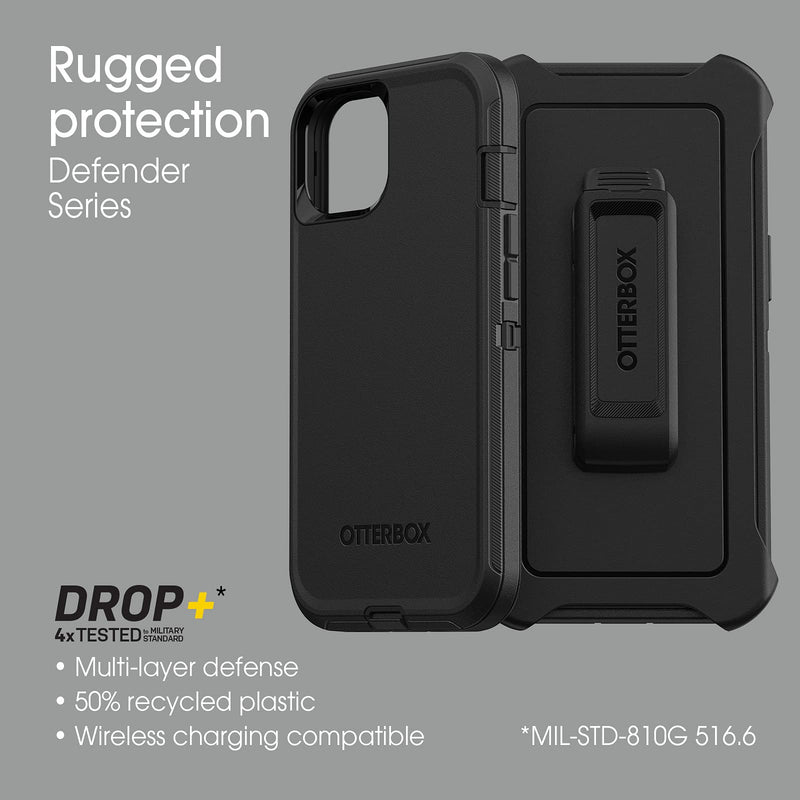 OTTERBOX DEFENDER SERIES SCREENLESS EDITION Case for iPhone 13 (ONLY) - BLACK
