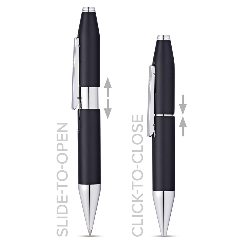 Cross X Series Charcoal Black Selectip Rollerball Pen Retail Packaging