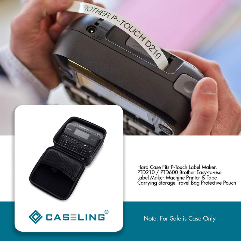 Caseling Hard Case Fits Ptouch Label Maker PTD600 Brother Easy to use Label Maker Machine Printer. (Case only)