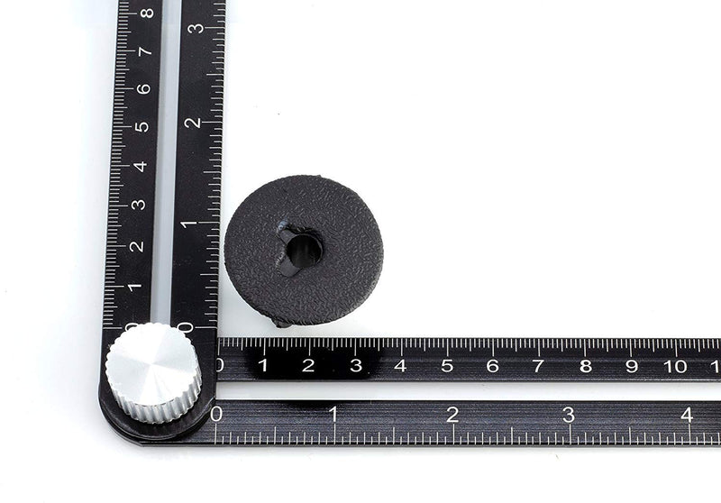 Single Feed Thru Bushing - (Black) RG6 Feed Through Bushing (Grommet) Replaces Wallplates (Wall Plates) for Coax Coaxial Cable, Network Cable, CCTV - Indoor/Outdoor Rated - 10 Pack Single Black