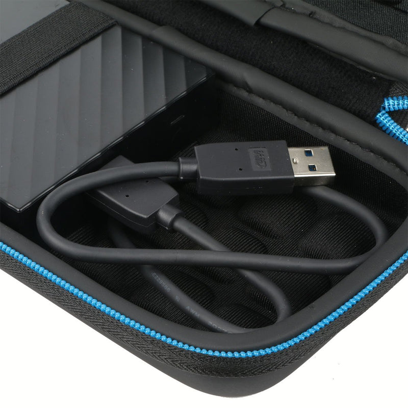 Baval Hard Case Bag for Western Digital WD 1TB 2TB 3TB 4TB My Passport Elements Portable External Hard Drive Hard USB 3.0