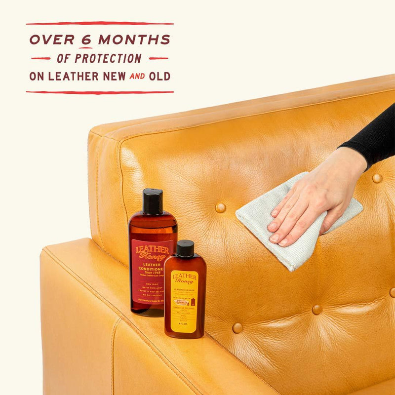 Leather Honey Leather Conditioner, Best Leather Conditioner Since 1968. for use on Leather Apparel, Furniture, Auto Interiors, Shoes, Bags and Accessories. Non-Toxic and Made in The USA! 8 Ounce