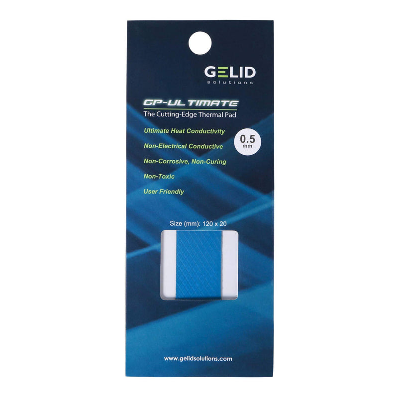 GELID SOLUTIONS GP-Ultimate 120Ã—20x 0.5mm Thermal PAD Single Pack (TP-GP04-R-A) 120x20x0.5