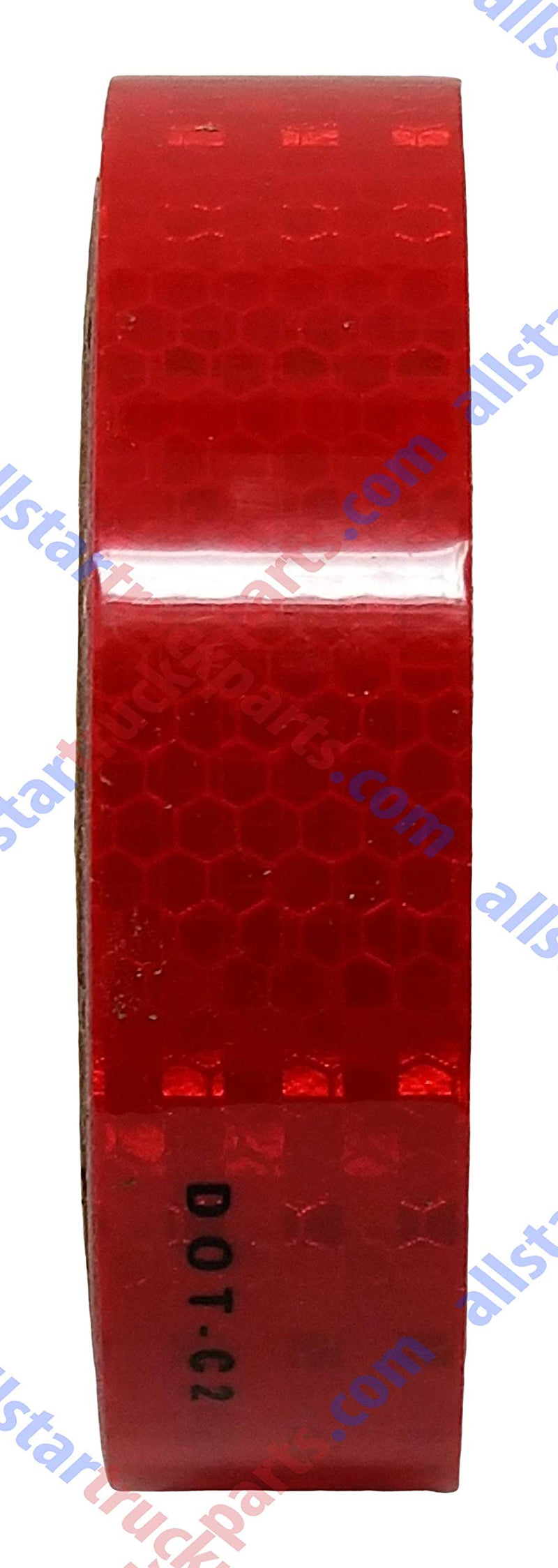 Red Reflective Tape DOT-C2 Conspiciuity Tape - COMMERCIAL ROLL - Automobile Car Truck Boat Trailer Semi (Red) (1 IN x 20 FT) 1 IN x 20 FT