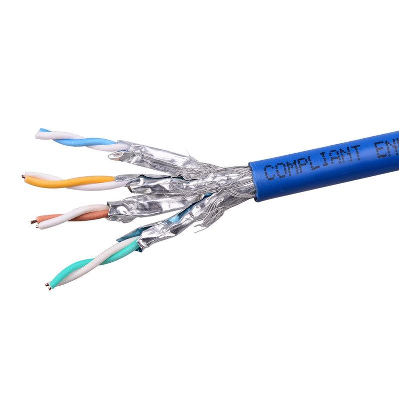 Cable Matters Snagless Cat 6a, Cat6a (SSTP, SFTP) Shielded Ethernet Cable in Blue 30 ft