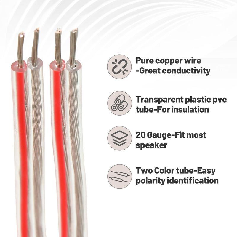 RED WOLF Car Speaker Wiring Harness Connector Adapter Fit Ford F150 Edge Escape, Lincoln Navigator Town Car, Mazda 3/5/6 1998-2011 Mount Aftermarket Front Rear Door Speaker Wire Cable Plug 4 PCS