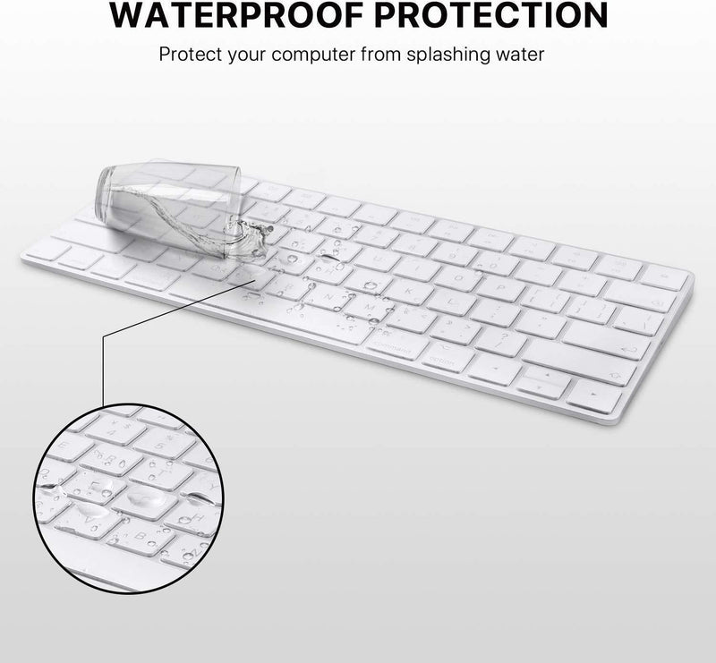 EooCoo Magic Keyboard Cover Skin Protector, Fit for iMac Magic Keyboard MLA22LL/A A1644 - Clear TPU