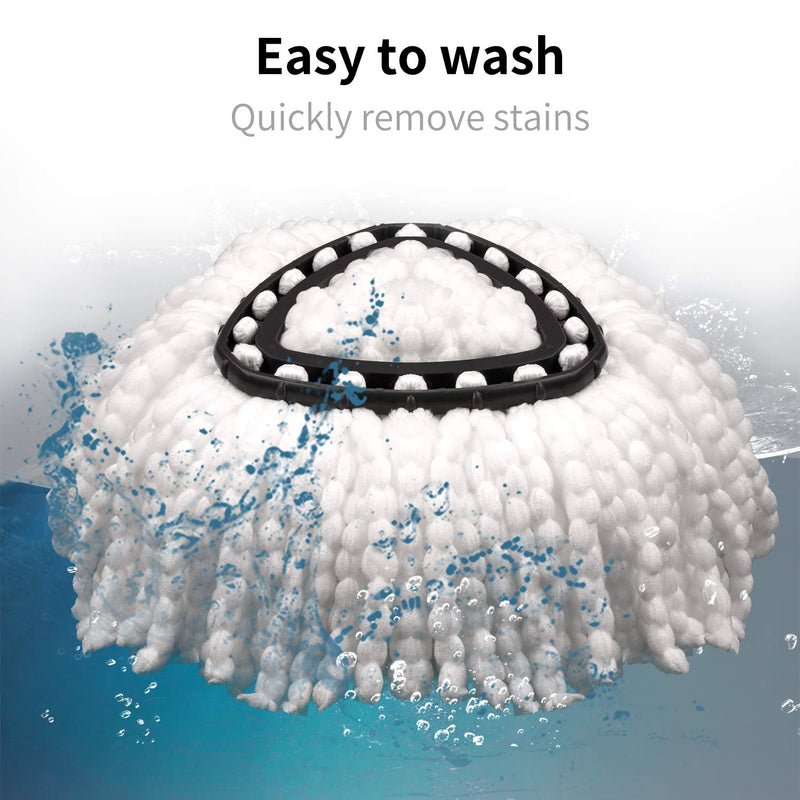 2 Pack Spin Mop Replacement Head Mop Head Refills Mop Head Replacement Floor Cleaning Mop Microfiber Mop Head Replacement 2 Pack