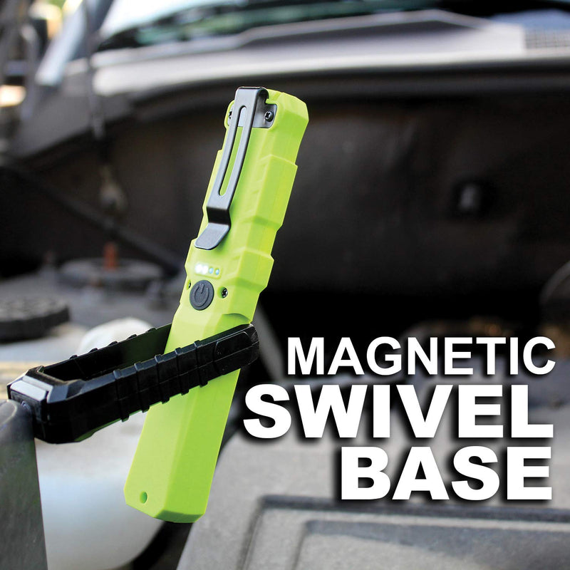 Clore Automotive Light-N-Carry LNCMINI"MANTIS" Rechargeable COB LED Work Light for Mechanics, HVAC Technicians, Plumbers, Contractors