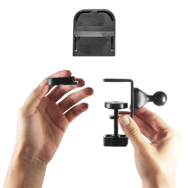 iBOLT 25mm (1 inch) Metal C-Clamp Mount - for Tables, desks , carts , wheelchairs , and Other Flat Surfaces