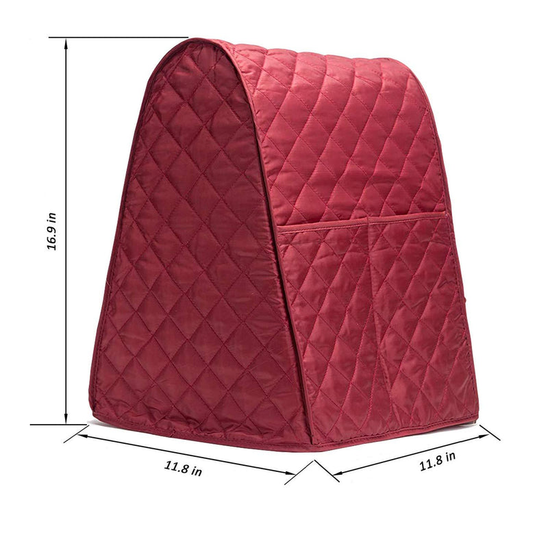 Stand Mixer Dust-proof Cover with Organizer Bag for KitchenAid Mixer to Keep Clean and Safe(Red) Red/4.5-6 Quart