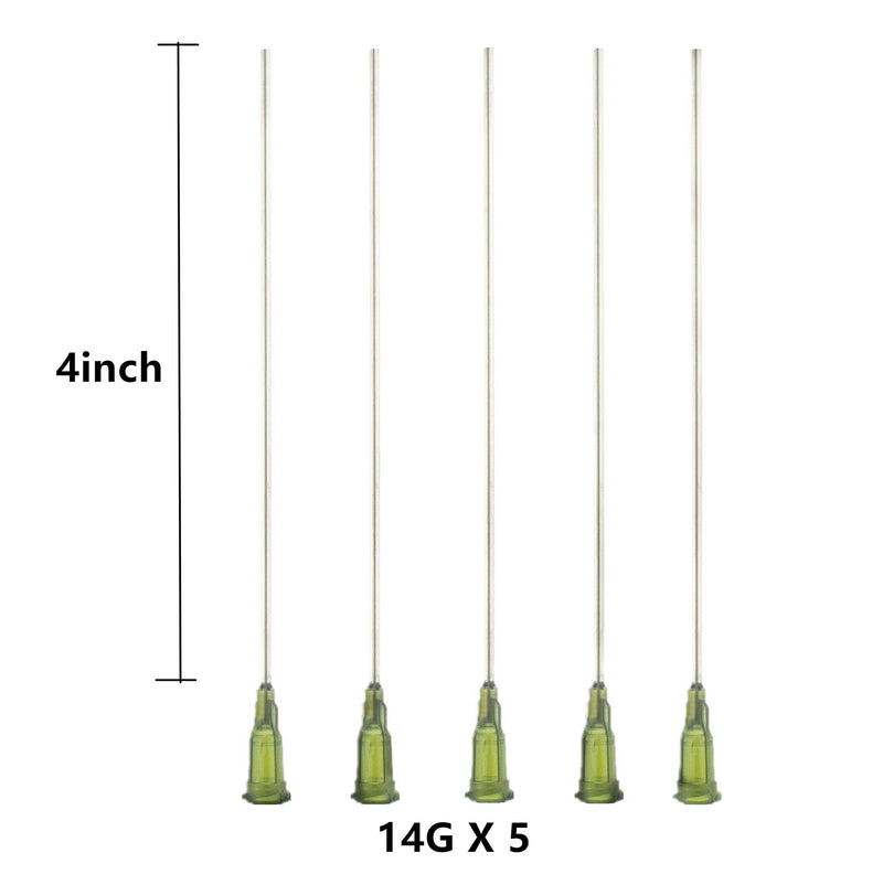 20Milliliter Industrial Syringe with Luer Lock Needles 4" and Storage Cap | Liquids Filling and Dispensing | Glue Application