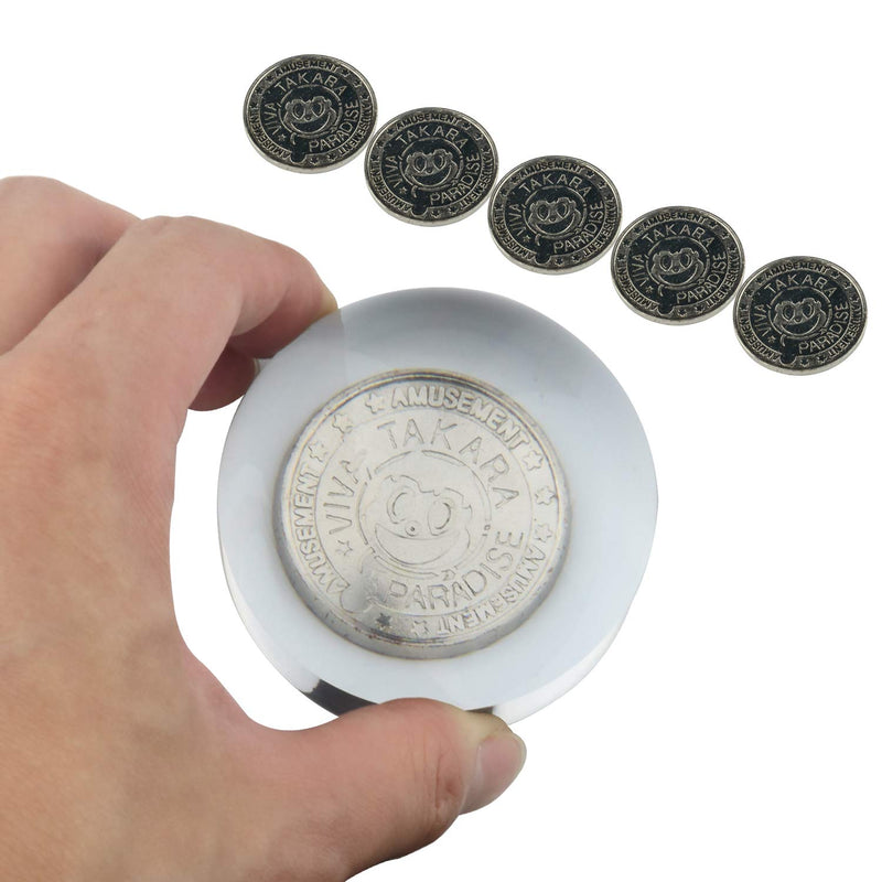 Dandelion 6X Dome / Paperweight Magnifier w/ Pouch Table Magnifying