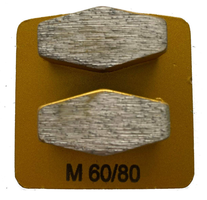 (3-Pack) Premium Diamond Grinding Discs Grinder Pads Compatible with Husqvarna PG Floor Grinders, Grinding Concrete Floor, Standard Bond, 60/80 Grit