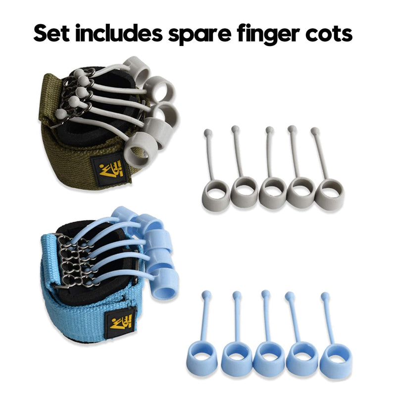 Finger Strengthener Exercise Trainer Hand Yoga Equipment for Finger Resistance Stretching Rehabilitation Fitness 20Lb+40Lb Assist