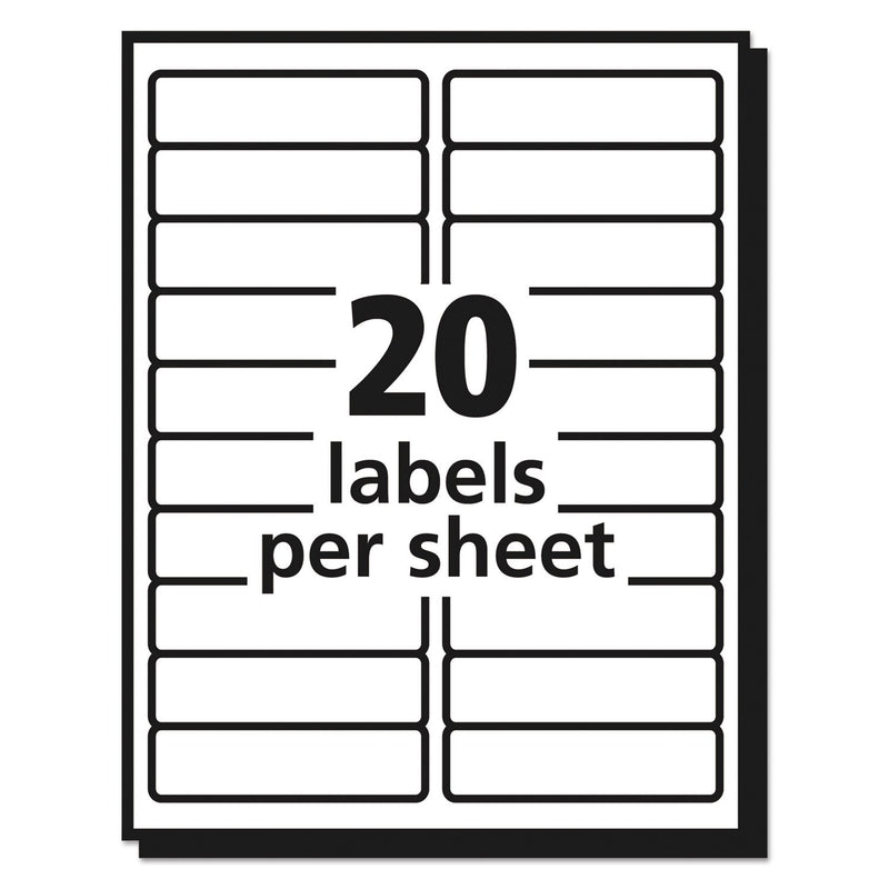 AVE18661 - Avery Easy Peel Mailing Labels For Inkjet Printers