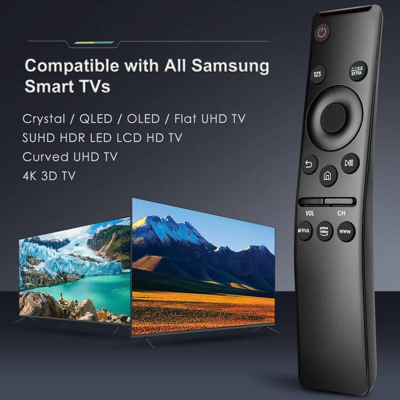 EWO'S Universal Remote Control for All Samsung TV LED QLED UHD SUHD HDR LCD Frame Curved HDTV 4K 8K 3D Smart TVs, with Buttons for Netflix, Prime Video, WWW