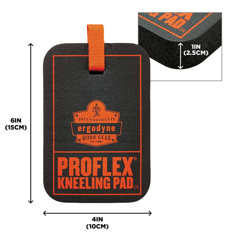 Ergodyne ProFlex 365 Mini Kneeling Pad with Glove Grabber, 4" x 6" x 1