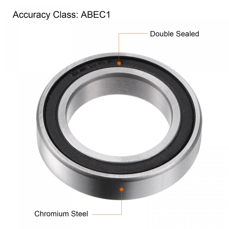 uxcell 6804-2RS Ceramic Bearings 20mm x 32mm x 7mm Si3N4 Silicon Nitride Bearing Balls 20x32x7mm