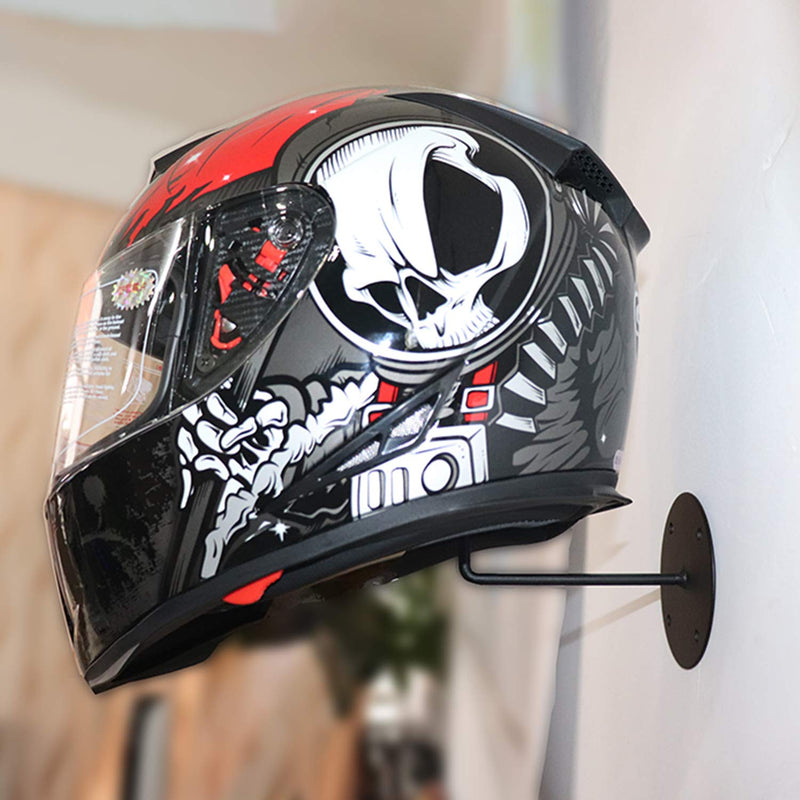 Motorcycle Accessories,HAINANSTRY Helmet Holder Helmet Hanger Rack Wall Mounted Hook for Coats, Hats, Caps - Upgraded 1 Helmet Hanger