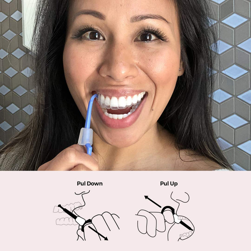 Clear Aligner Removal PUL Tool for Invisalign Removable Braces & Trays by The Pultool | Compatible with Removable Braces, Aligners, Retainers, & Dentures | Hygienic, Durable, Compact (2, Blue) 2 Pack