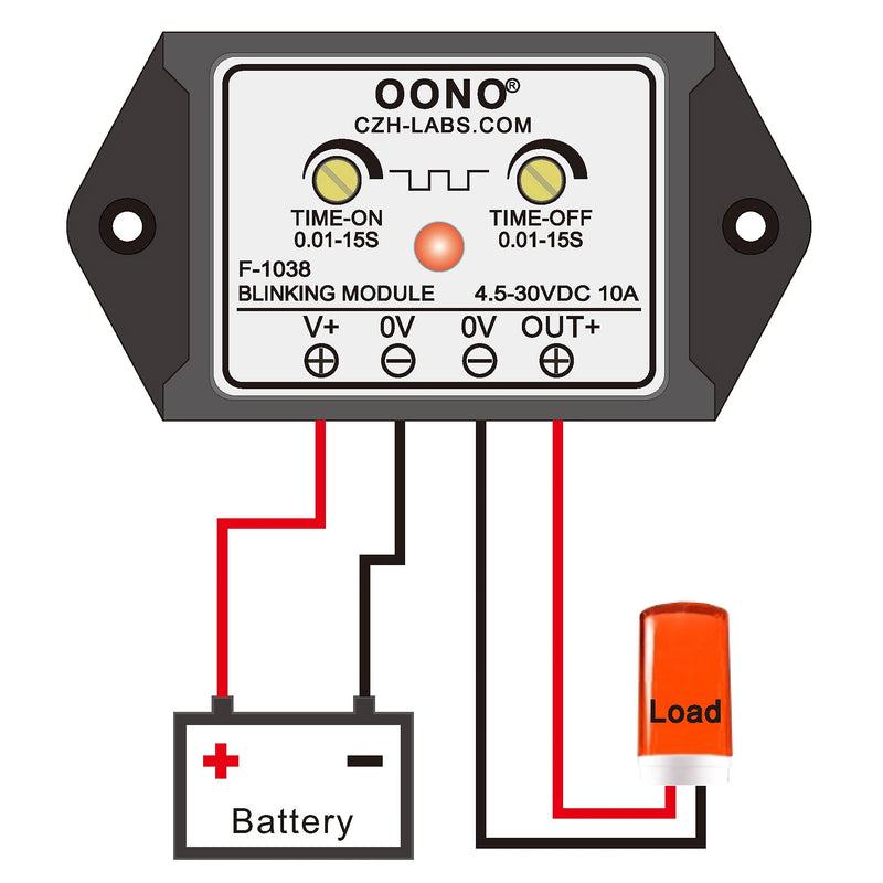 DC 4.5-30V 10Amp Blinking Flasher Module