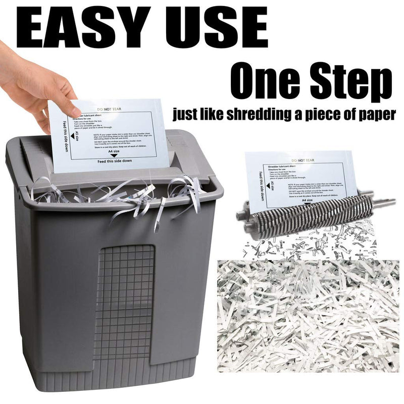 Paper Shredder Sharpening & Lubricant Sheets & Shredder Cleaning Sheets (12 Pack) 12 Pack