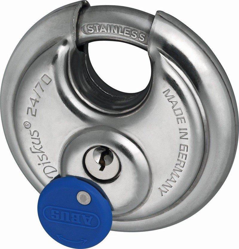 ABUS 24/70 Diskus Stainless Steel Padlock Keyed Alike