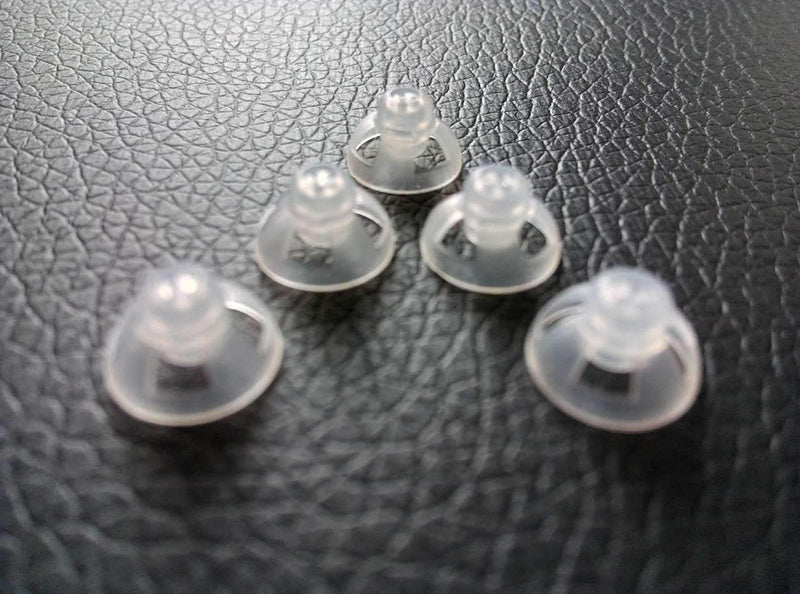 Jungle Care Hearing Aid Ear Piece Open Dome 9mm 5-Pack Comfortable PSAP (Personal Sound Amplifiers Product) Kit Ear Tips Invisible, Perfect for Open Air (Open fit), Except for RIC
