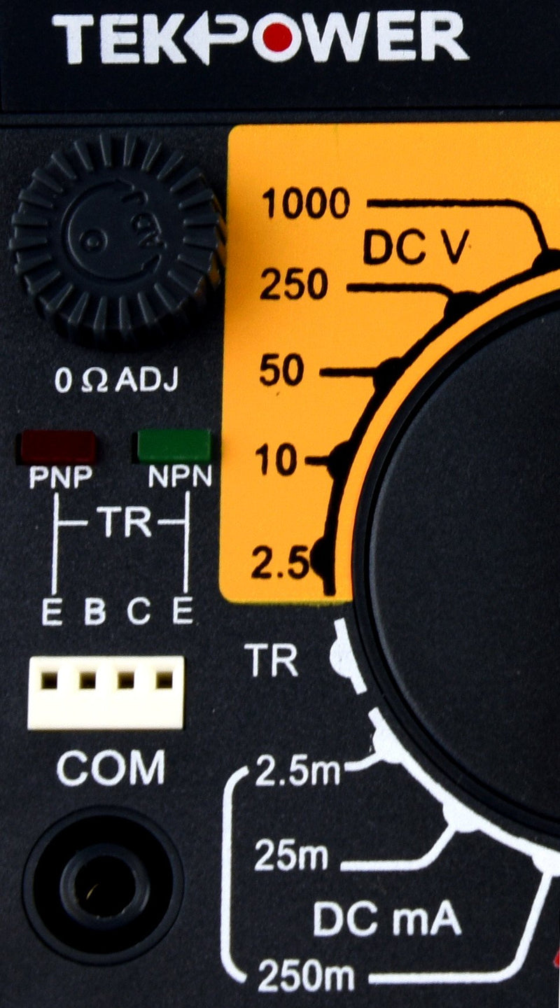 Tekpower TP8260L Analog Multimeter With Back Light, and Transistor Checking dock