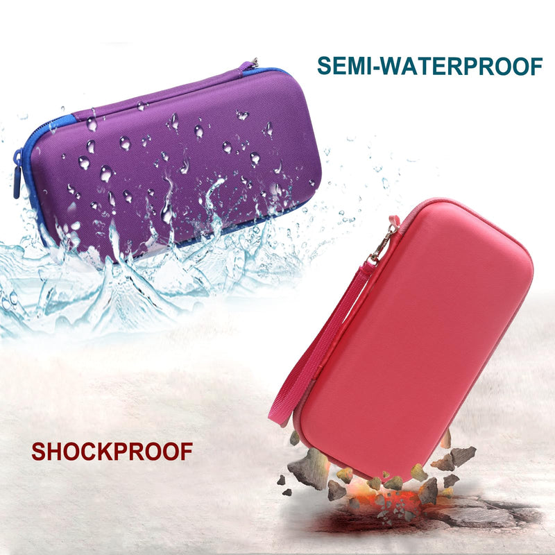 LTGEM EVA Hard Case Compatible with Texas Instruments TI-84 Plus CE/TI-84 Plus/TI-Nspire CX II CAS/TI-Nspire CX II/TI-83 Plus/TI-89 Titanium/TI-85 / TI-89 Color Graphing Calculator, Pink 8.9*4.5*2.2 1.Pink