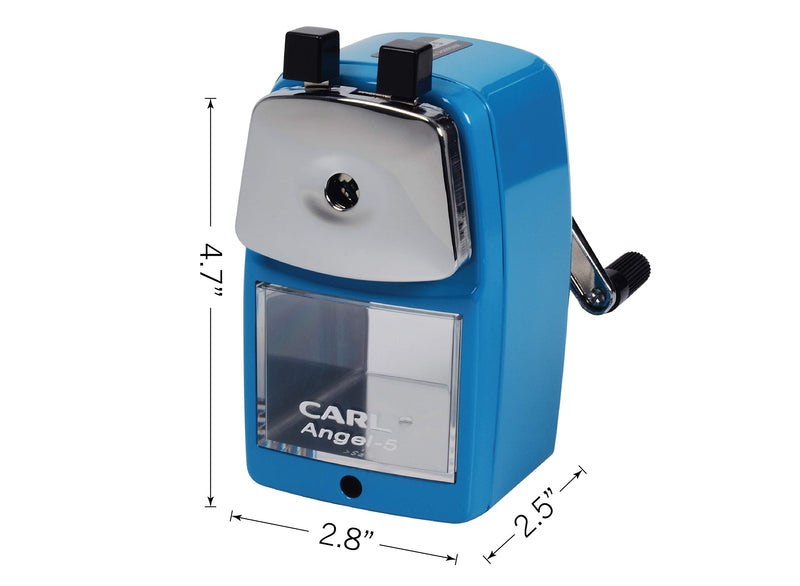 CARL Angel-5 Pencil Sharpener, Blue