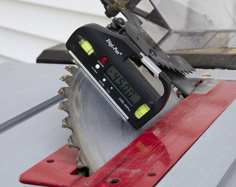 DigiPas DWL80PRO Pocket Size Digital Level, Electronic Angle Gauge, Protractor, Angle Finder, Bevel Gauge, 0.05° 4 inch