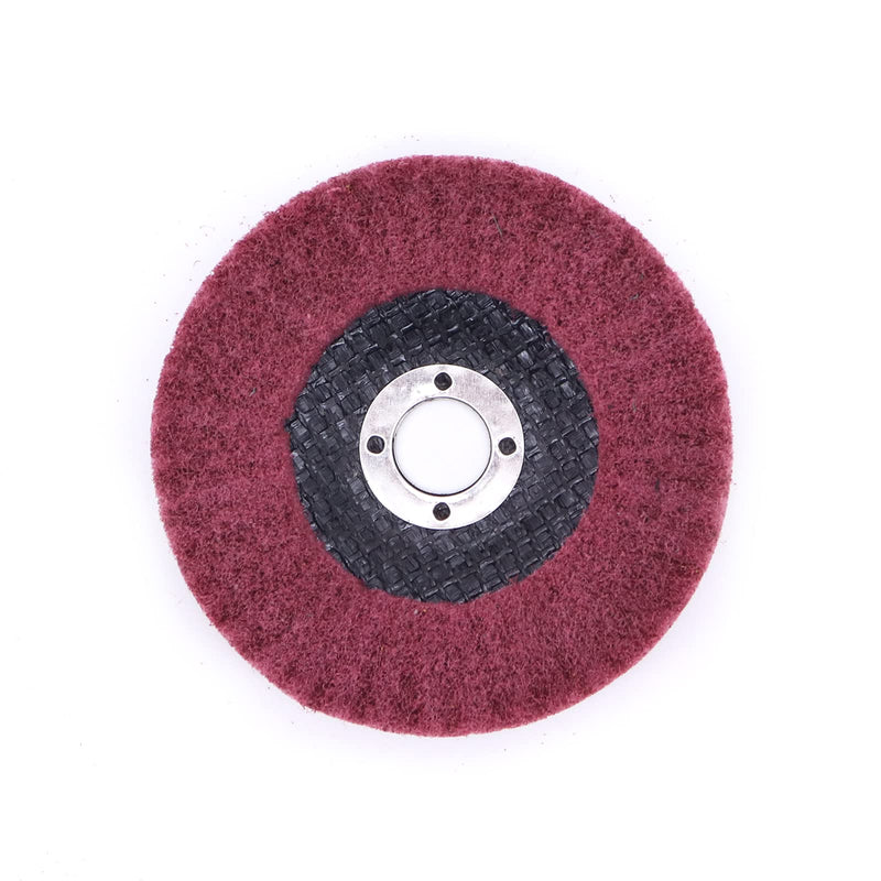 Yuhtech 10 pieces 4 inch 100 mm polishing disc polishing wheel for stainless steel angle grinder
