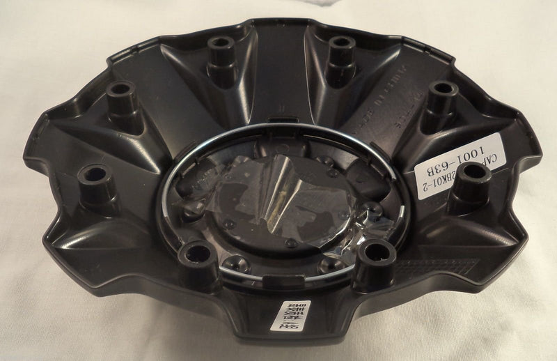 Fuel Wheels Black Gloss Custom Center Cap Set of One (1) # 1001-63B 5-6 LUGGER
