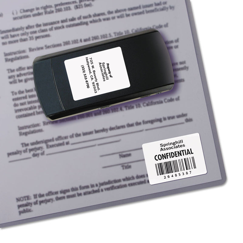 AVE6576 - Avery Permanent Durable ID Laser Labels