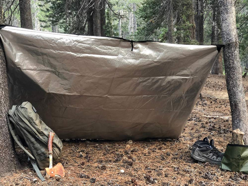 Arcturus Heavy Duty Survival Blanket - Insulated Thermal Reflective Tarp - 60" x 82". All-Weather, Reusable Emergency Blanket for Car or Camping. Thermal Barrier Blocks Infrared Signature Olive Green