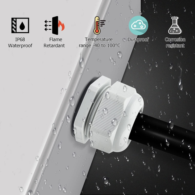 Pack of 15 cable glands M12, Hanibos cable gland waterproof IP68 cable entry gray adjustable cable glands for outdoor garden switch box junction box M12-15 pieces